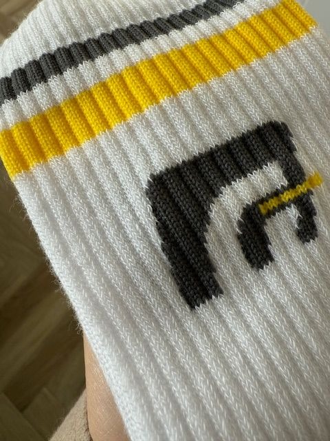 Eine Socke mit hohem Baumwollanteil