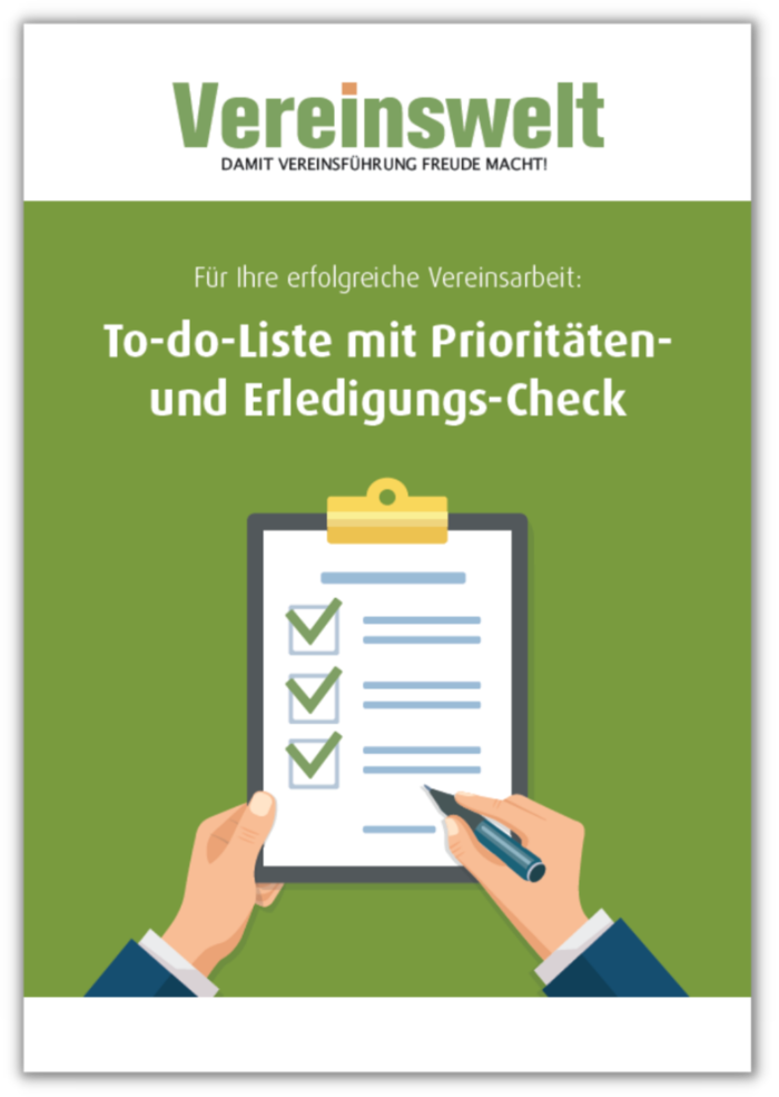 To-do-Liste mit Prioritäten und Erledigungs-Check
